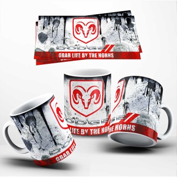 Dodge Temalı Baskılı Kupa