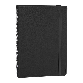 ANITTEPE SİYAH TARİHLİ GİZLİ SPİRALLİ AJANDA (17X24 CM)