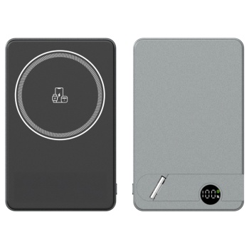 KİLYOS 10.000 MAH SİYAH MAGSAFE  ve  WIRELESS STANDLI POWERBANK