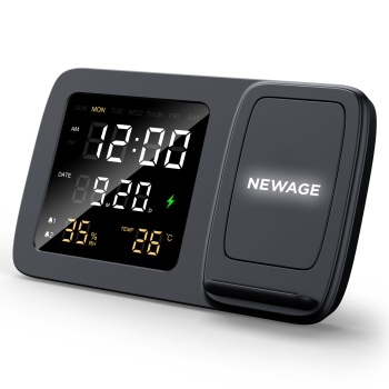 BÜLBÜL MASAÜSTÜ SAAT VE KABLOSUZ ŞARJ STANDI