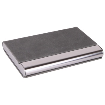 BARLAS GRİ DERİ KARTVİZİTLİK