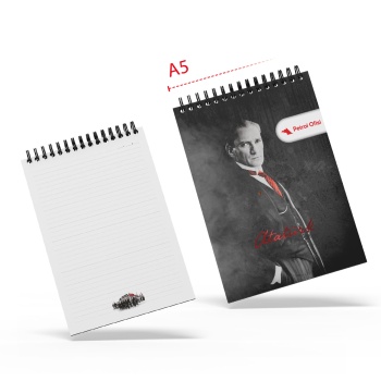 ALA-28 ATA SPİRALLİ A5 BLOKNOT