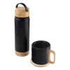 SERENLİ SİYAH 550 ML TERMOS KUPA SETİ