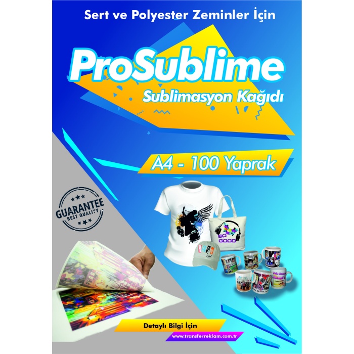 ProSublime Transfer Baskı Kağıdı-A4 (100lü Paket)