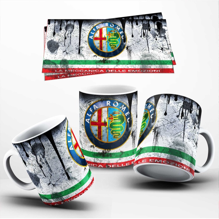 Alfa Romeo Temalı Baskılı Kupa