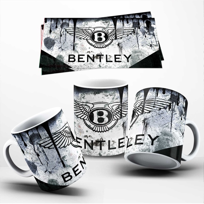 Bentley Temalı Baskılı Kupa