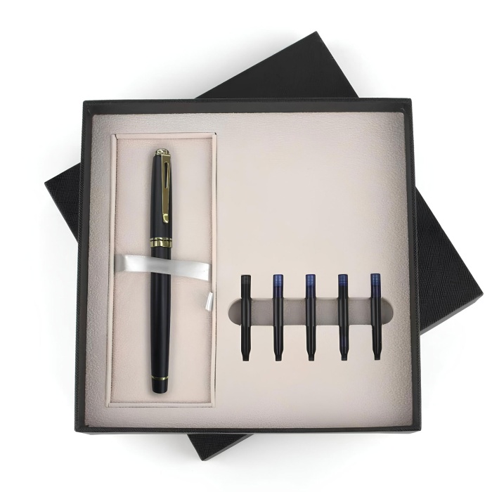 ESKİPAZAR SİYAH DOLMA KALEM SETİ