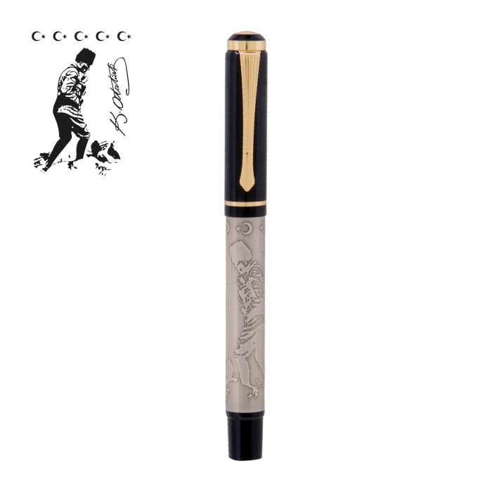 DULKADİROĞLU ATATÜRK KABARTMALI TEKLİ KALEM SETİ