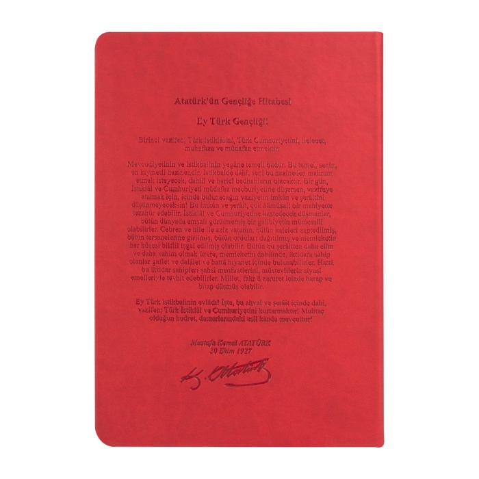 ATATÜRK TARİHSİZ DEFTER (17X24 CM)