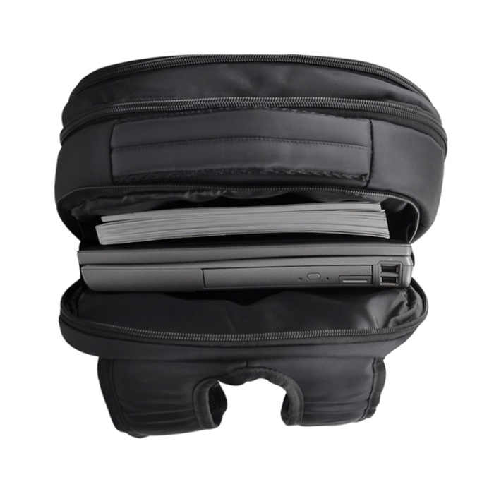 SERÜVEN SİYAH LAPTOP BÖLMELİ SIRT ÇANTASI