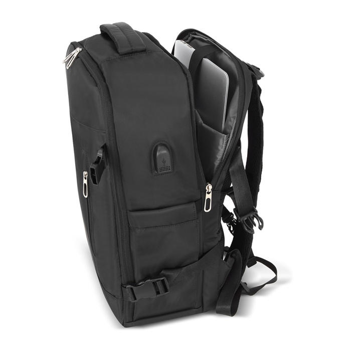 GEZGİN SİYAH LAPTOP BÖLMELİ SIRT ÇANTASI