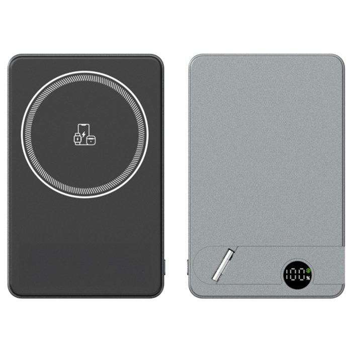 KİLYOS 10.000 MAH SİYAH MAGSAFE  ve  WIRELESS STANDLI POWERBANK