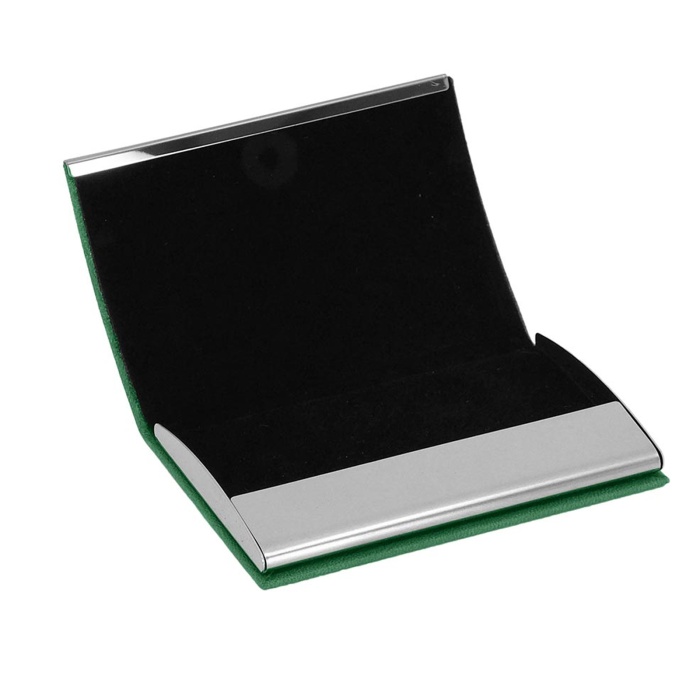 NAZENDE YEŞİL DERİ KARTVİZİTLİK