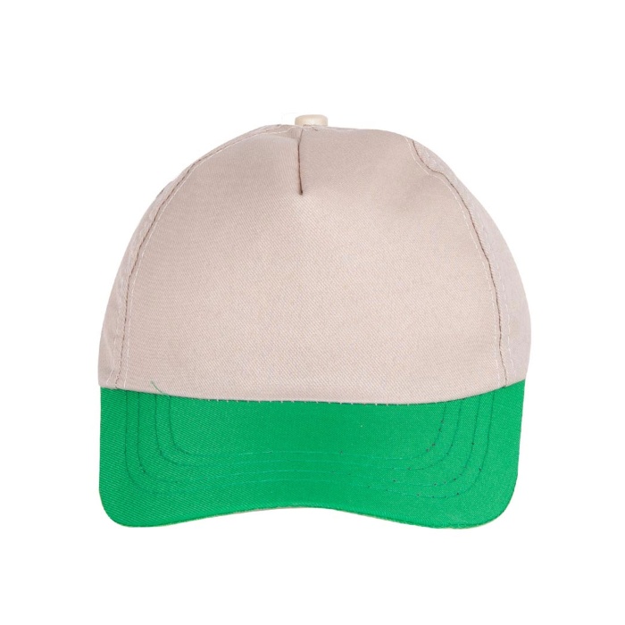 PAPATYA BEJ-YEŞİL POLYESTER ŞAPKA