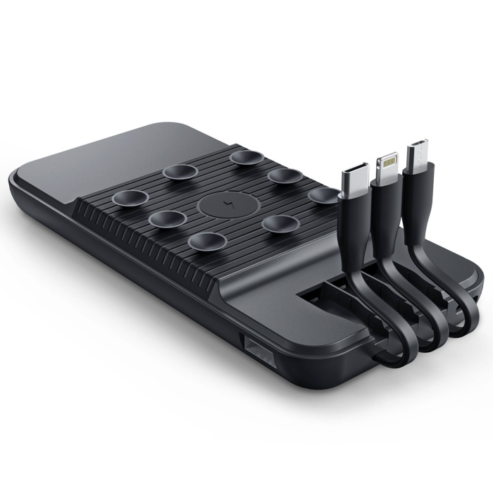 ÇİRİŞ 10.000 MAH SİYAH WIRELESS STANDLI POWERBANK