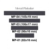 Metal Plaka ( 107 x 17 mm )