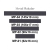 Metal Plaka ( 62 x 17 mm )
