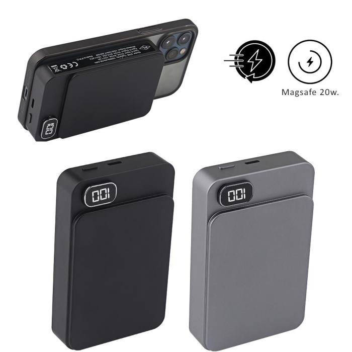 Powerbank 10000 mAh ( Metal Kasa & Magsafe )