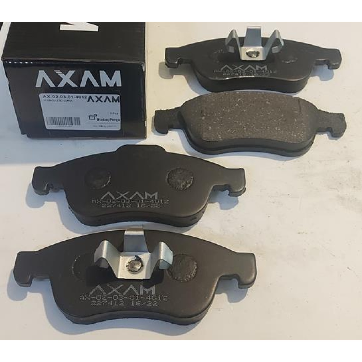 DİSK BALATA ÖN AX-02-03-01-4012 FLUENCE (10-) MEGANE-III (09-) DUSTER 1.5 DCI