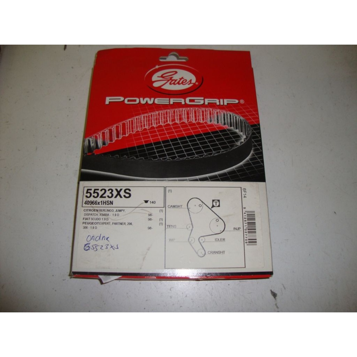 TRİGER KAYIŞ 5523XS (140 DİŞ) PEUGEOT PARTNER 1.9 DİZEL