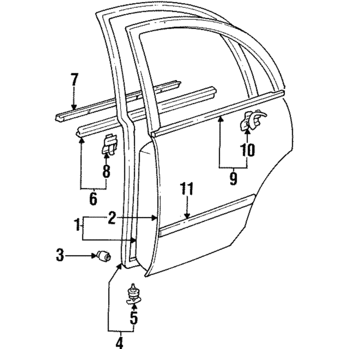 CAM KIZAĞI ARKA (SOL) 25154/A COROLLA 1.3i XLİ-1.4i-1.6i(AE100-AE101-AE111) (92>