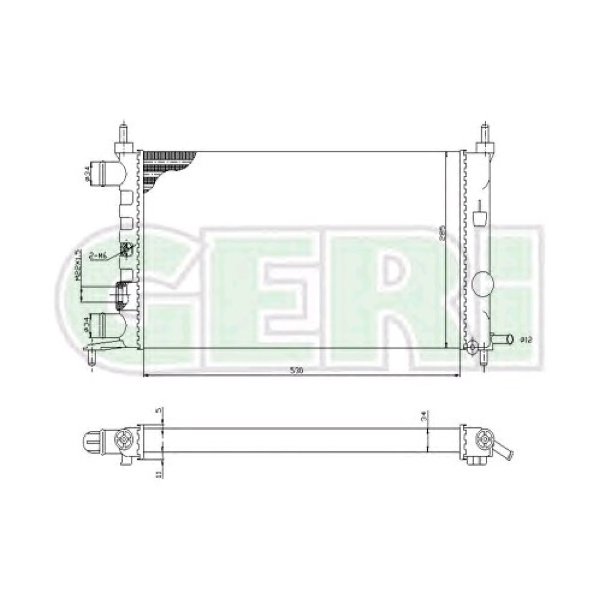 RADYATÖR RA0200770 ASTRA-G (98-) 1.4İ 16V 1.6İ 16V KLİMALI