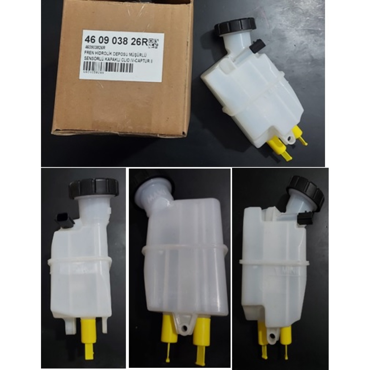 FREN HİDROLİK DEPOSU 460903826R CLIO IV CAPTUR MÜŞÜRLÜ SENSÖRLÜ KAPAKLI