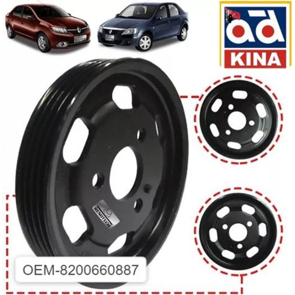 HİDROLİK DİREKSİYON POMPA KASNAĞI CLIO SYMBOL LOGAN SANDERO