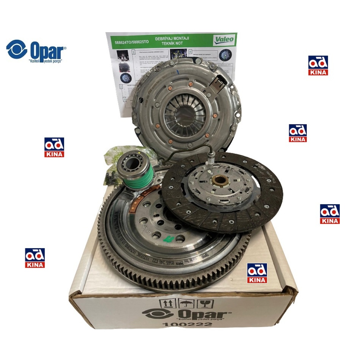 VOLANT + RULMANLI DEBRİYAJ SETİ (START&STOP) DOBLO LINEA 1.6MJET COMBO