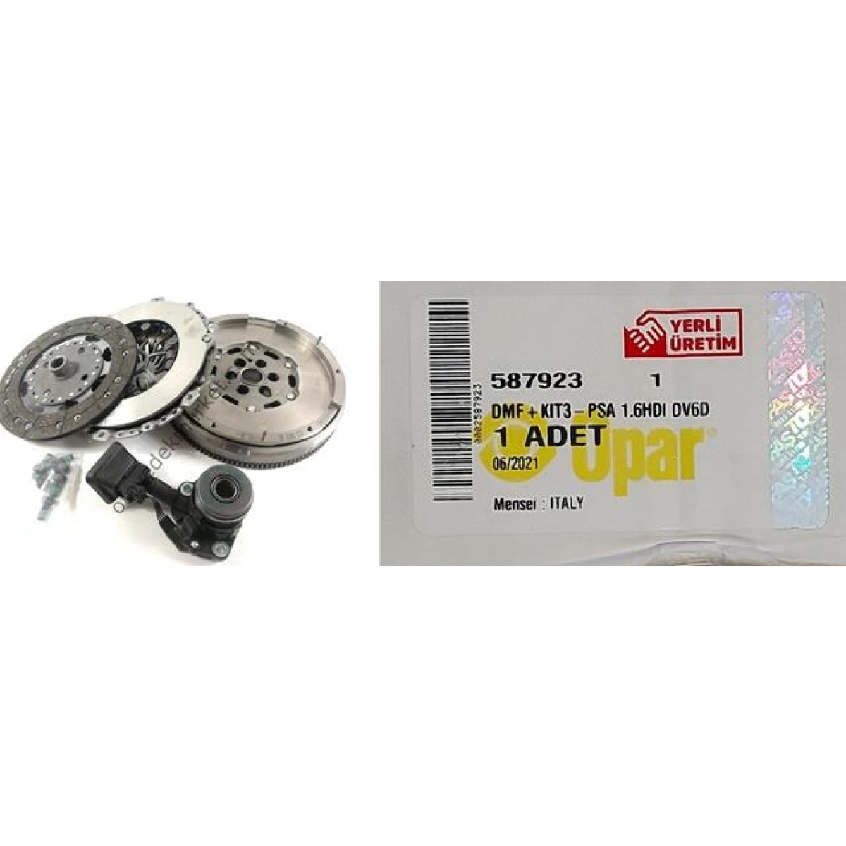 VOLANTLI DEB 4LÜ SET 587923 P3008 P308 P5008 1.6HDI 07-16