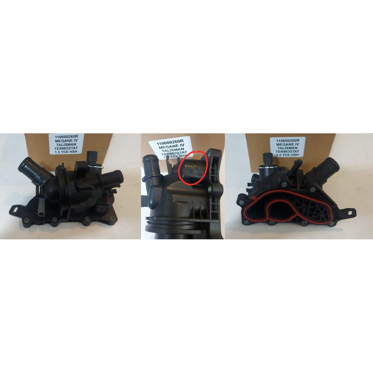 TERMOSTAT KOMPLE (98°C) 1.3 TCE H5H MEGANE-IV 15-> KADJAR TALISMAN DUSTER-II