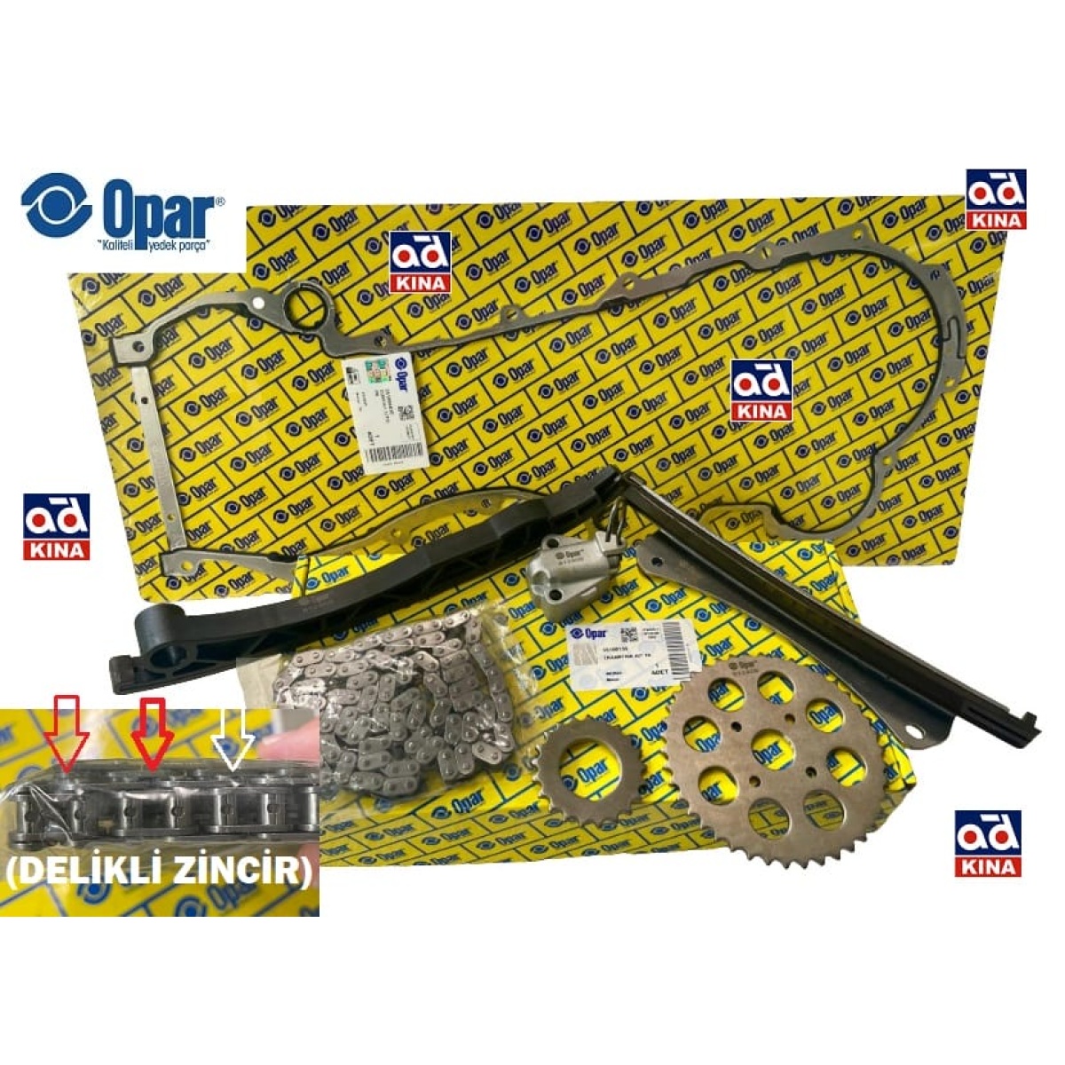 EKSANTRİK ZİNCİR SETİ 55107096 EGEA 1.3MJET DOBLO III IV PANDA ÜST KAPAK CONTALI