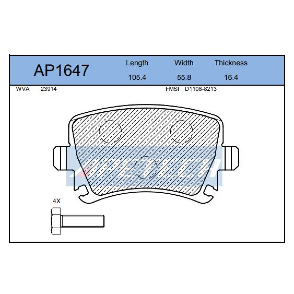 DİSK BALATA ARKA ST23914 CADDY-III 1.4 1.6 1.9 TDİ 2.0 SDİ (04/2004-) TOURAN 1.9