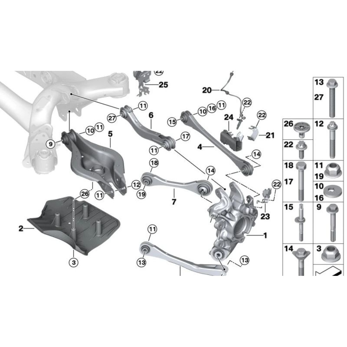TEKERLEK İZ KOLU SOL