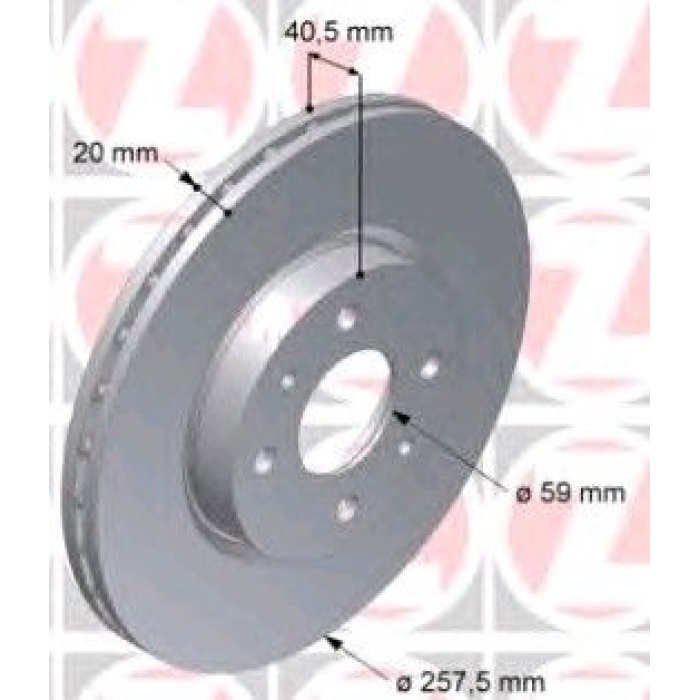 DİSK FREN AYNASI ÖN ST18612 DOBLO 1.3 JTD ALBEA HAVALI (01-)