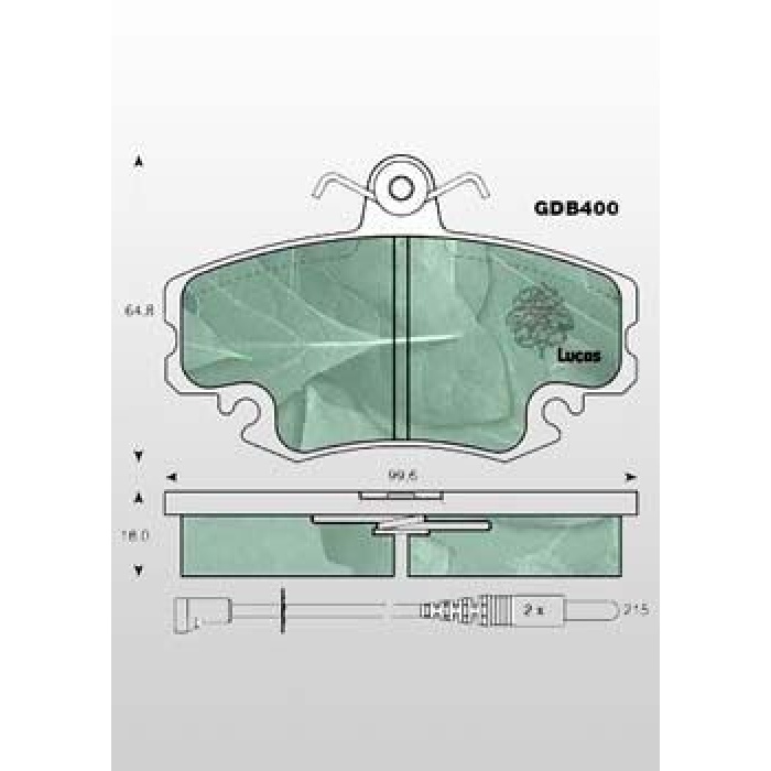 DİSK BALATA ÖN Z1526PS R9 R11 R21 MEGANE TWINGO