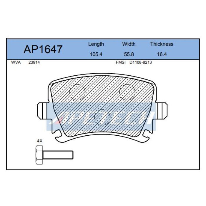 DİSK BALATA ARKA ST23914 CADDY-III 1.4 1.6 1.9 TDİ 2.0 SDİ (04/2004-) TOURAN 1.9