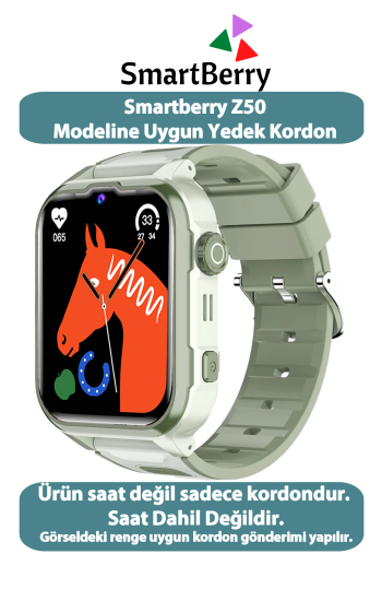 Smartberry Z50 Akıllı Çocuk Saati Modeline Uyumlu Yedek Kordon Yeşil