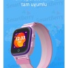 Z40 Görüntülü Görüşme Yüz Tanıma Gps Wıfı Konum Akıllı Çocuk Takip Saati Sim Kartlı - Pembe Mor