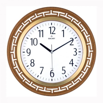 DUVAR SAATİ KAHVERENGİ ÇERÇEVE ÇAP:34.4CM AKRİLİK BOYALI 2 RENK ABS KASA MİNERAL CAM SESSİZ AKAR MAKİNE PVC KADRAN KADRAN ÖLÇÜSÜ: 240MM KADRAN BASKI ALANI:150MM SAAT 82-X SAAT 82-X