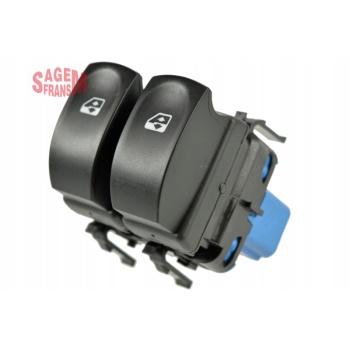 CAM AÇMA DÜĞMESİ CLIO III ÖN SOL MAVİ ÇİFTLİ SAGEM 500938