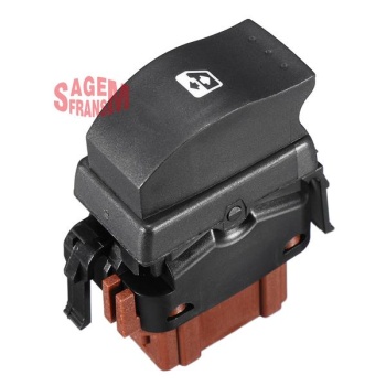 CAM AÇMA DÜĞMESİ TRAFIC II - MASTER - VİVARO ÖN SAĞ KAHVE 6 FİŞ TEKLİ SAGEM 500321