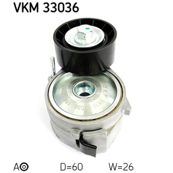 ALTERNATÖR GERGİ RULMANI KÜTÜKLÜ P206 06 PARTNER-BERLINGO 08 C4 04 XSARA 05 1.6 16V TU5 SKF VKM33036