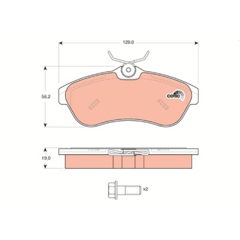 ÖN FREN BALATASI CITROEN C2 06 09 C3 03 10 TRW GDB1496
