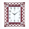 DUVAR SAATİ KIRMIZI ÇERÇEVE ÇAP:32.3CMX 37.5CM AKRİLİK BOYALI 2 RENK ABS KASA MİNERAL CAM SESSİZ AKAR MAKİNE PVC KADRAN KADRAN ÖLÇÜSÜ: 190X241MM KADRAN BASKI ALANI: 105X170MM SAAT 76-HG