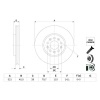 ÖN FREN AYNASI INSIGNIA B 2017 17 İNÇ 321x28x5DL HAVALI BOSCH 0986479F03
