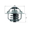 TERMOSTAT 87C GOLF V-VI-PLUS-JETTA III-PASSAT-TIGUAN-A3-A6-LEON 2.0TDI BMA BKP BKP-BKD-CBAB-CBDA MAHLE TX111.87D
