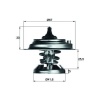 TERMOSTAT 85 C MERCEDES OM601 OM602 OM603 OM605 OM611 OM612 W124 W201 W210 W460 W461 W463 B901 B904 MAHLE TX29.85D