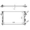 RADYATÖR LGN II 1.6-1.8-2.0-1.9 DCI AC MEK OTOM 670x399x26 2 SIRA AL SİSTEM 63813 ORIS MRN158023