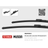 SİLECEK SÜPÜRGESİ 650/450MM MUZ TİPİ A3-GOLF VII 08/12 SKODA FABIA IV PJ3 06-21 SILBAK SB2618C2